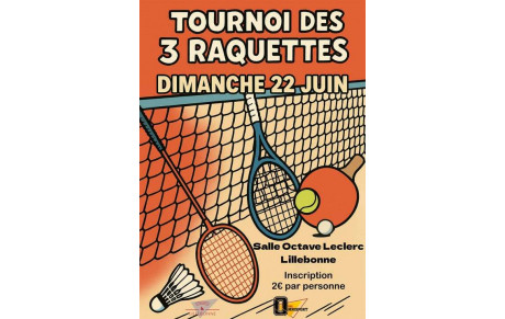 Tournoi 3 raquettes